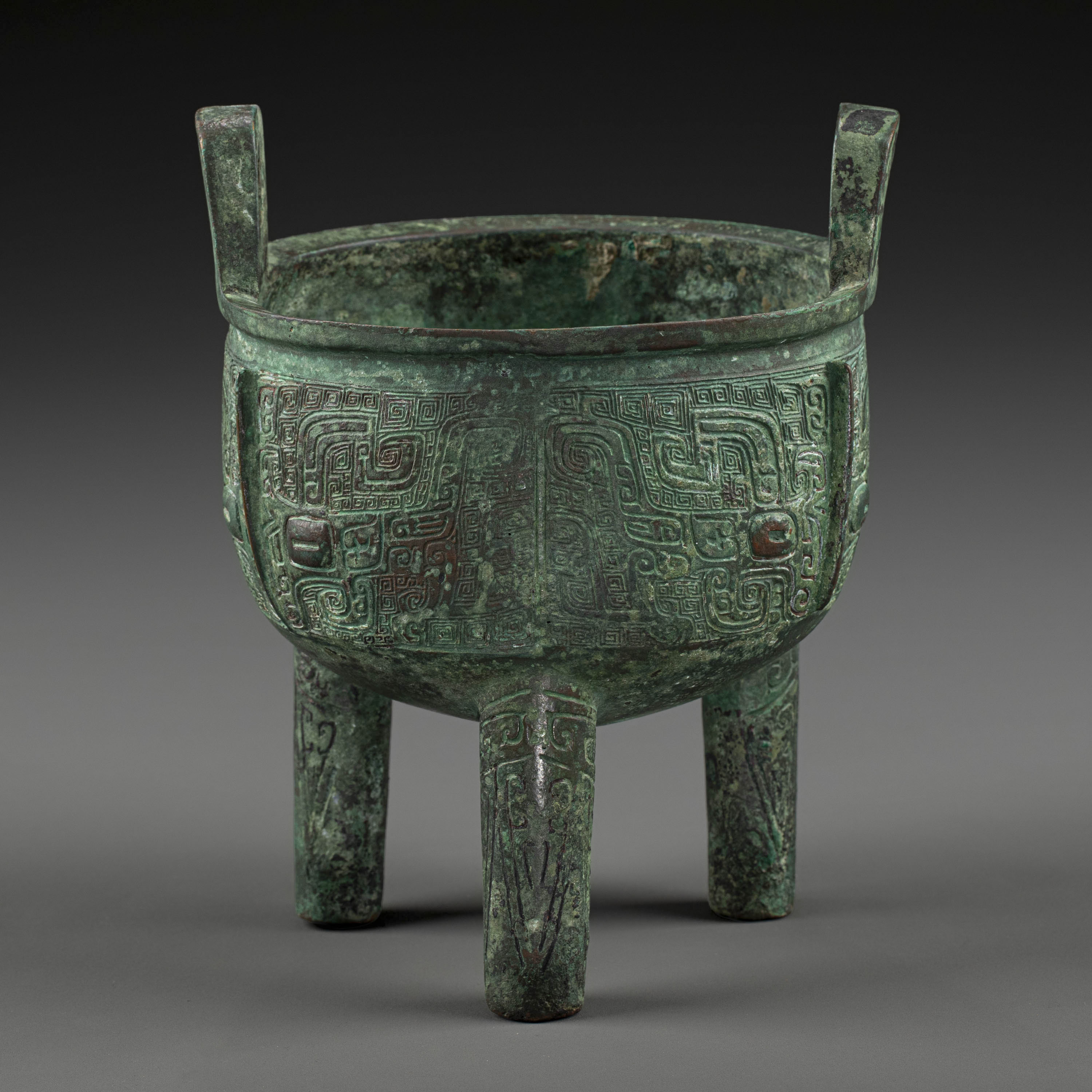 貨幣博物館 | 西周 青銅饕餮文鼎 付木盒