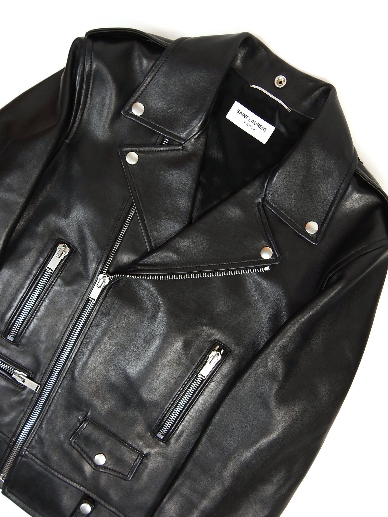 Saint Laurent Paris Lambskin L01 Biker Jacket Size 46 – I Miss You MAN