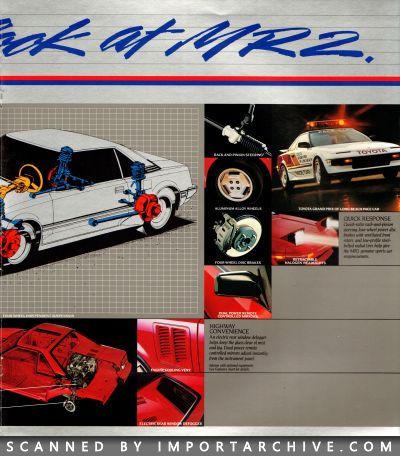 1986 Toyota MR2 Brochure (Early Version) - ImportArchive