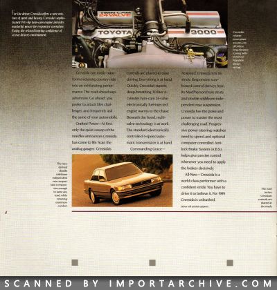 1989 Toyota Cressida Brochure - ImportArchive