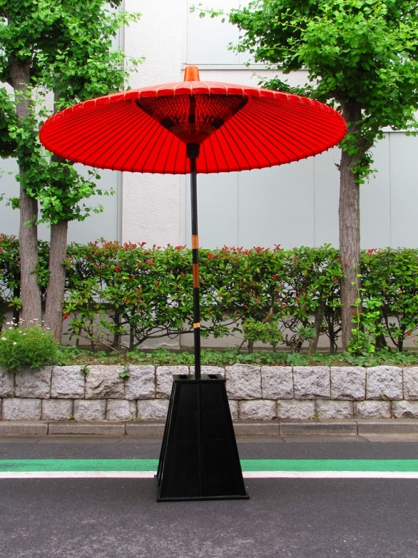 野点傘(傘立て付き) (WD)｜イベント用品総合レンタルのIMR（アイエム