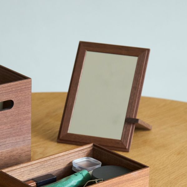 丹野製作所/メイクボックス「まつめ」鏡付き蓋 -自由に組み合わせて