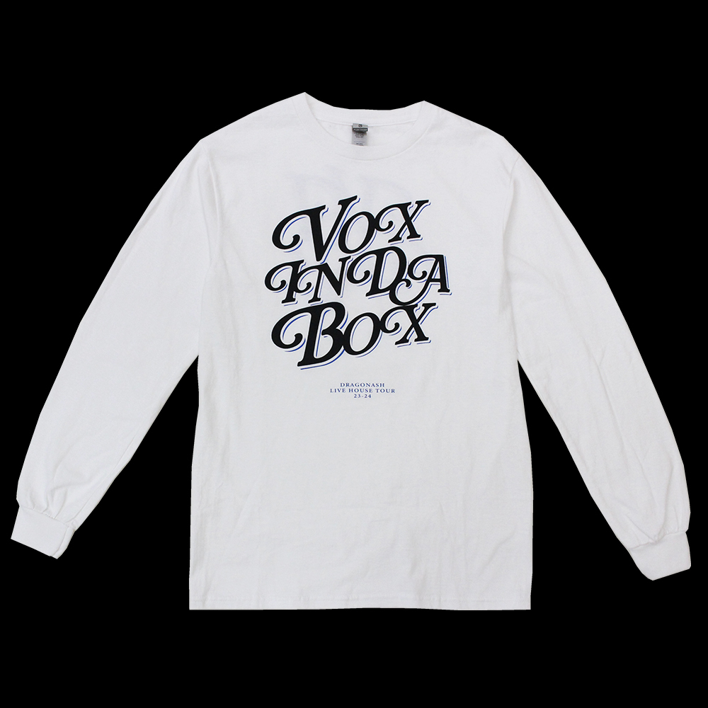 VOX IN DA BOX LOGO ロングスリーブTシャツ（ホワイト） | Dragon Ash