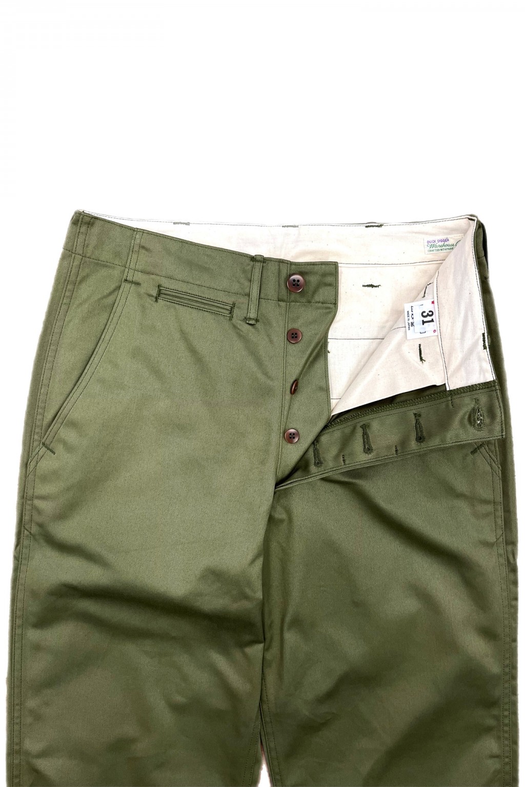 Warehouse & Co. Lot 1082 Chinoes Green - Made in Japan | Pants