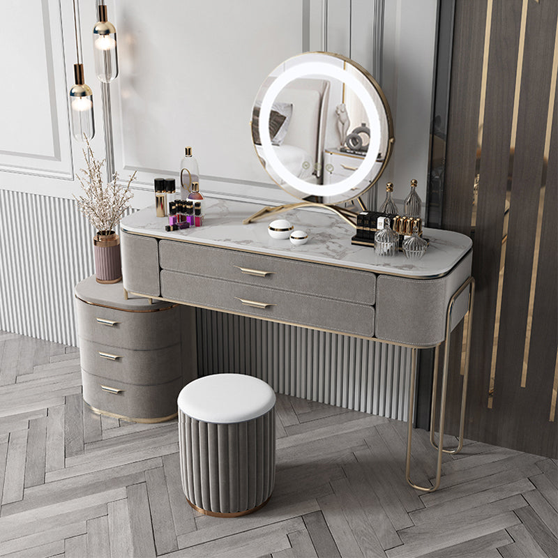 INDOORPLUS公式/ドレッサー おそろいのスツール 大理石調 姫系