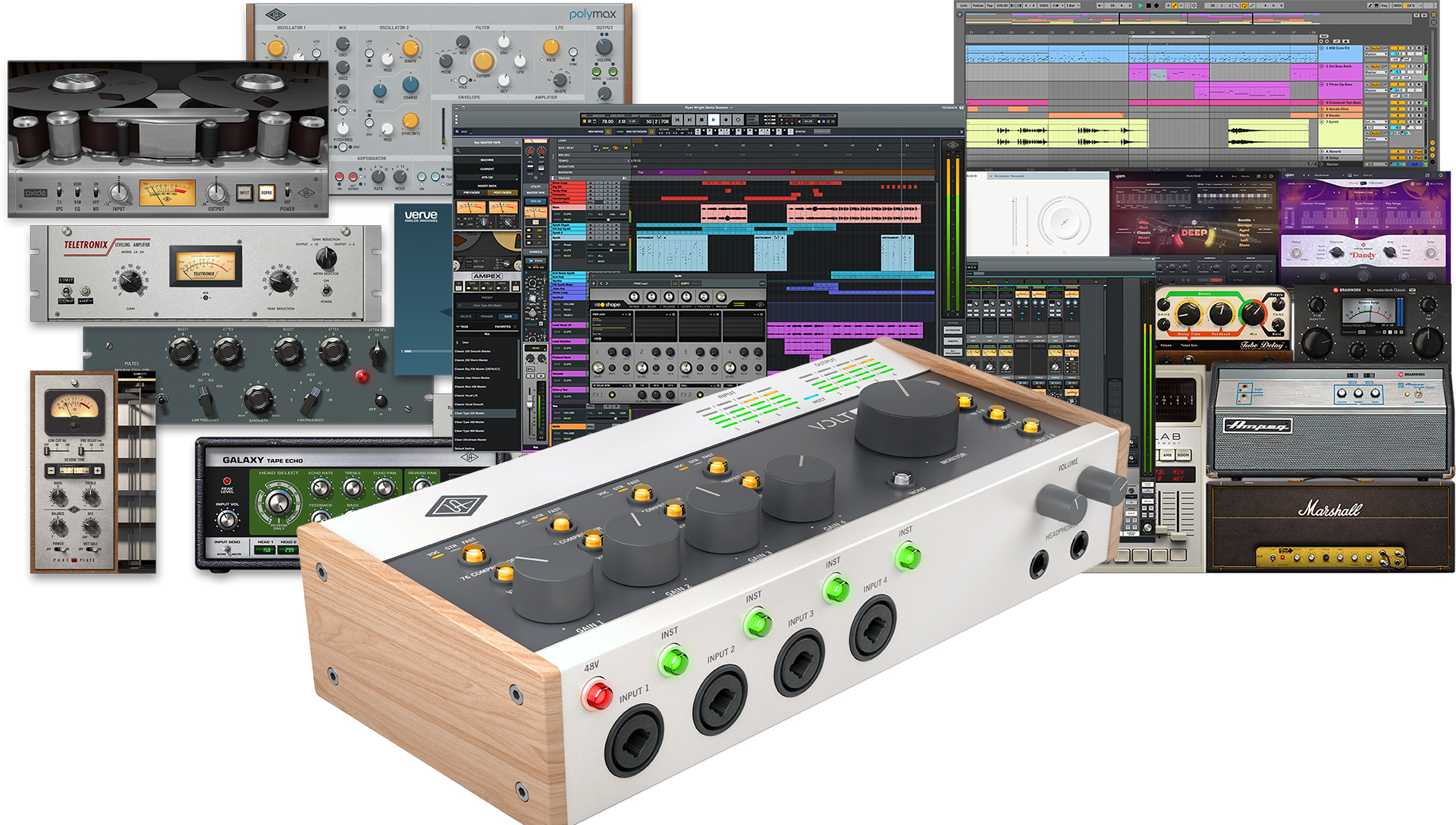 Universal Audio Volt USB Recording Studio | DAWソフトやプラグイン