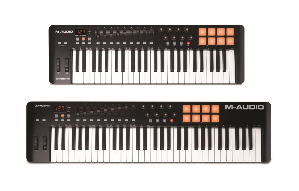 人気MIDIキーボードの第四世代モデル M-AUDIO OXYGEN49 , OXYGEN61