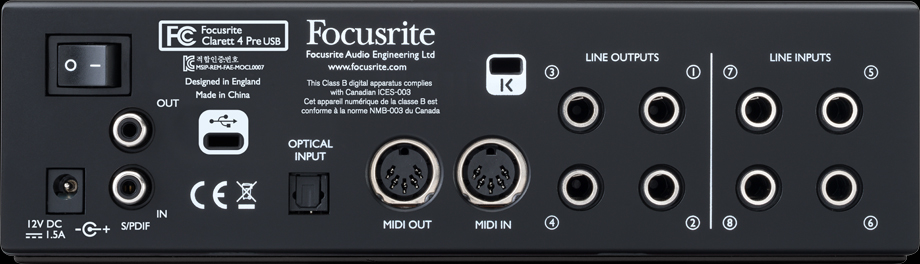 USB（Type-C）対応の高品位オーディオ・インターフェース Focusrite