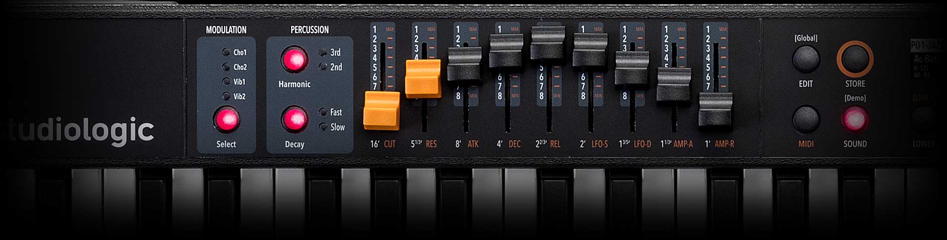 StudioLogic Numa Compact 2x | ドローバー搭載の88鍵盤ステージ