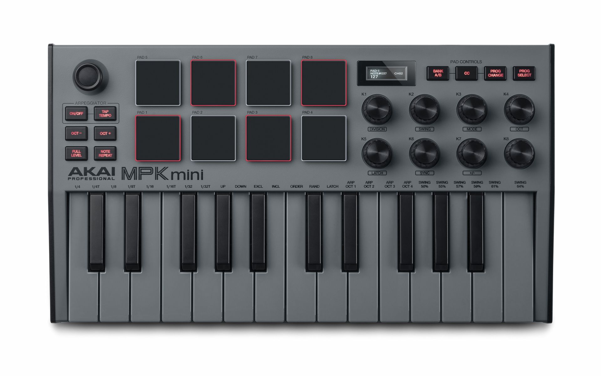 AKAI ” MPK mini Special Edition Grey ” | 25鍵 USB MIDI キーボード