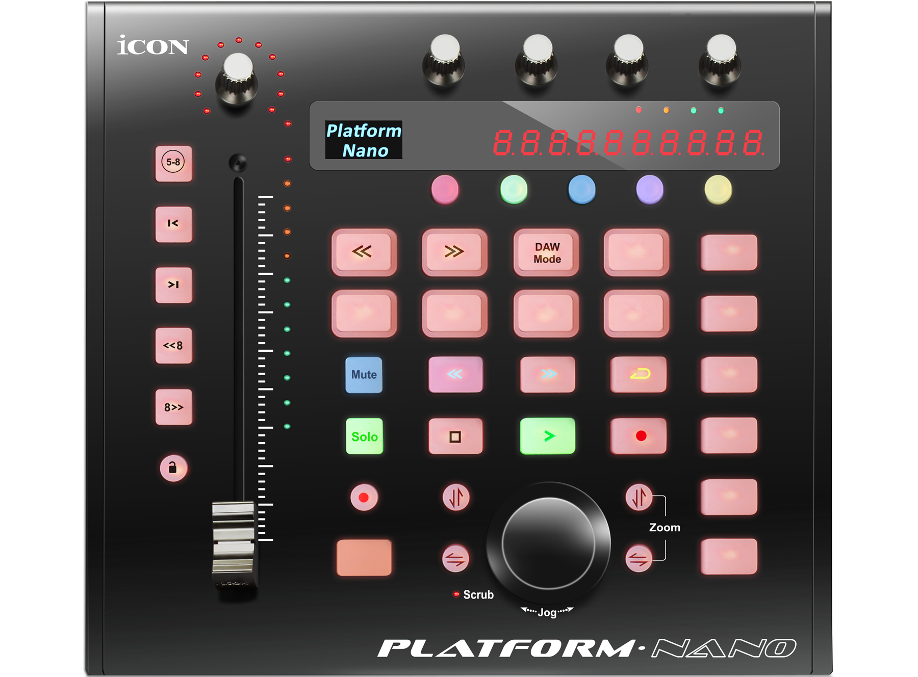 iCON Platform Nano | 必須な制作作業のみ集約した DAW コントローラー
