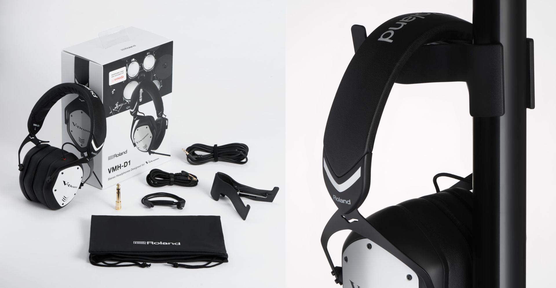 新製品:ヘッドホン】Roland VMH-D1｜電子ドラムの演奏をより楽しむため
