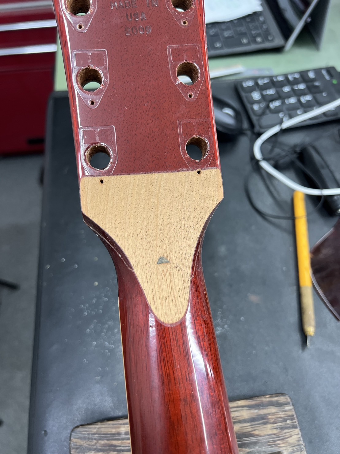 レスポールタイプのアレの修理 - ギターリペアブログ｜島村楽器のリペア