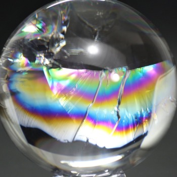 透明感抜群❣️】アイリス水晶スフィア約9.5cm 天然石