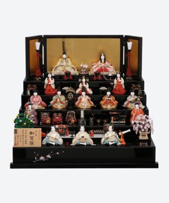 送料無料】【ECNo．M－36】真多呂作 本金 加賀雛15人セット