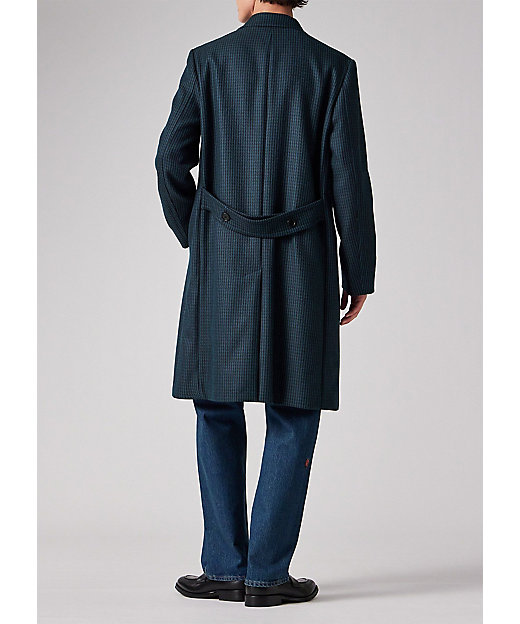 クラシックチェック バックベルト チェスターコート