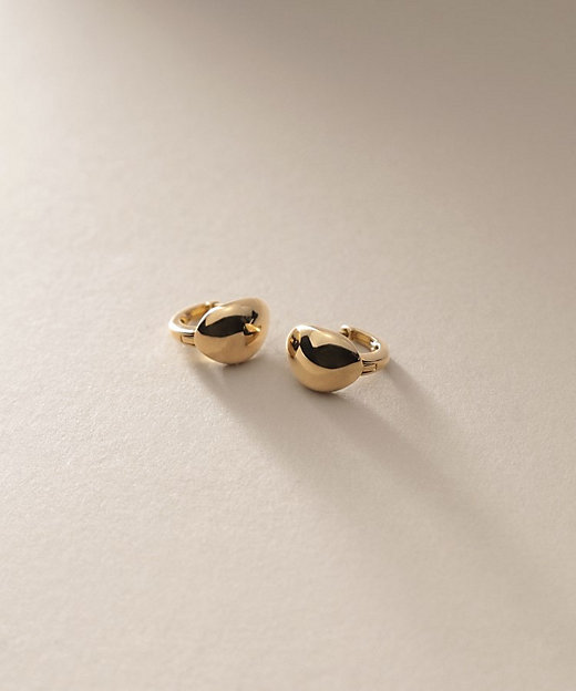 K18ペアシェイプフープ ワンタッチピアス（2002375115