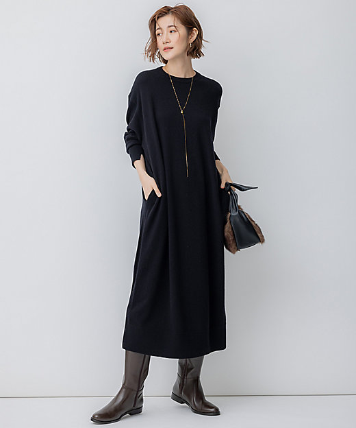 洗える】ウールカシミヤ ニットワンピース（OPWWSW0550