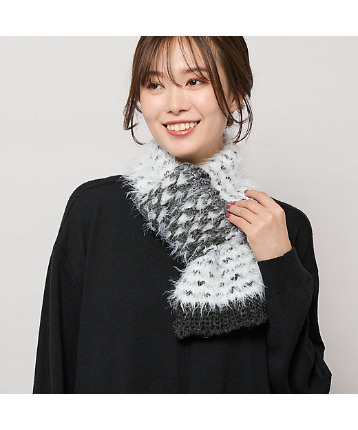 ざっくり編みミニマフラー（56165510） | PISANO/ピサーノ