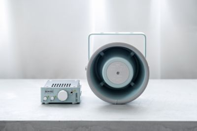 ☆スタックアンプ用 金属製ホーンスピーカー（船舶ブルー） | ノボル