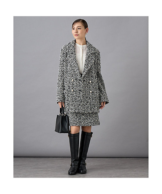 セットアップ対応商品】モノトーンリボンツイードコート | ANAYI