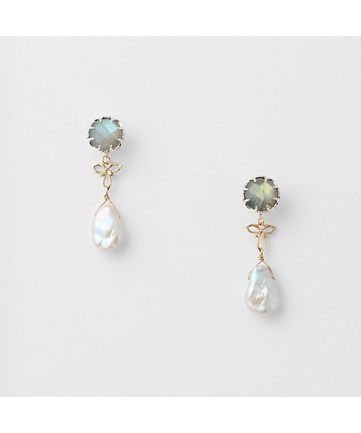 K10淡水パールピアスチャーム | agete/アガット | 三越伊勢丹