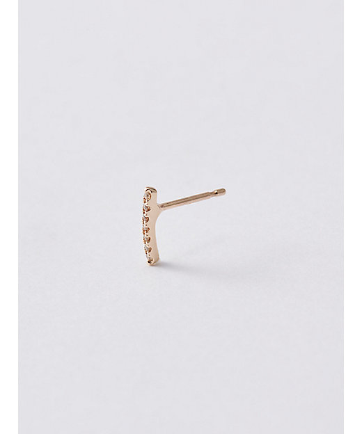 GOSSAMER ステープル ダイヤモンド ピアス ※シングル