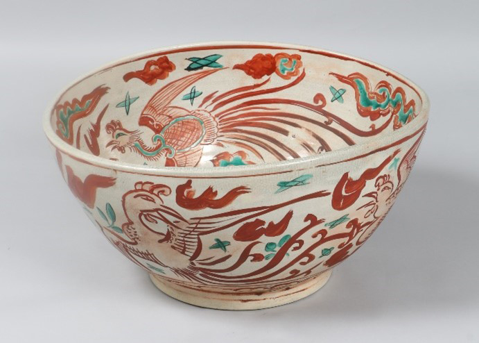 博物館展示品 来歴有 441 元時代 鈞窯鉢 径約28.3cm （検）