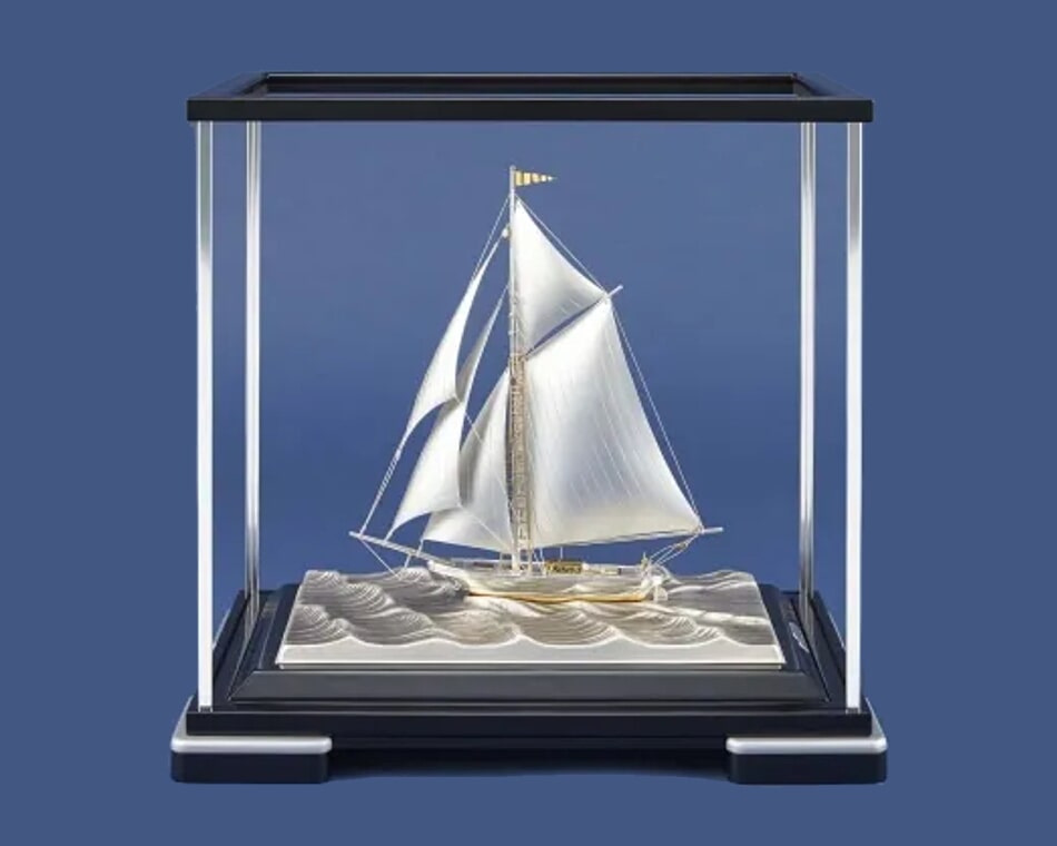 武比古TAKEHIKOヨットシリーズ精巧で瀟洒SILVER985銀細工略歴書付