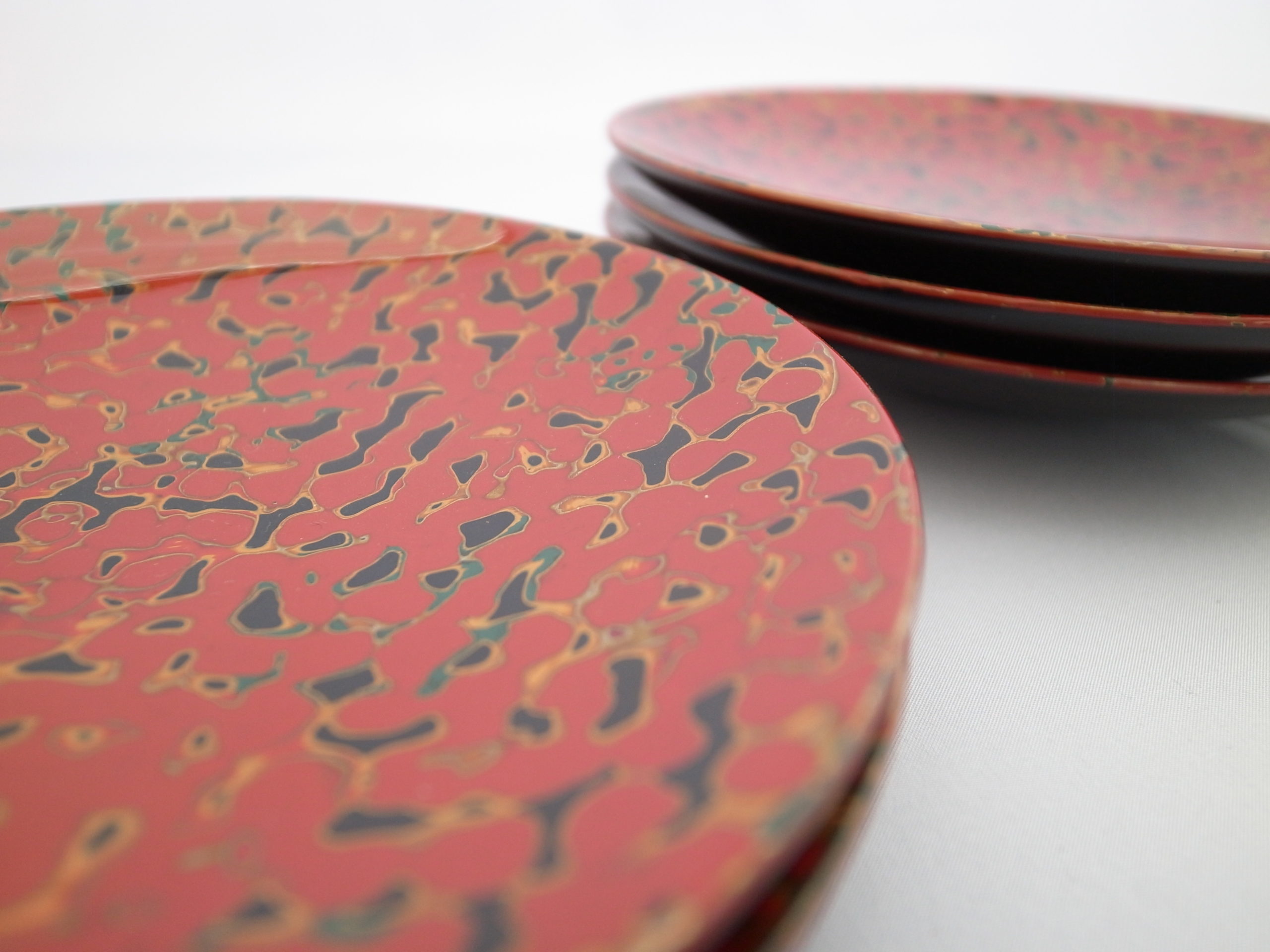 漆器 ホビー・楽器・アート ☆新品 昭和レトロ 木製 津軽塗 漆塗り