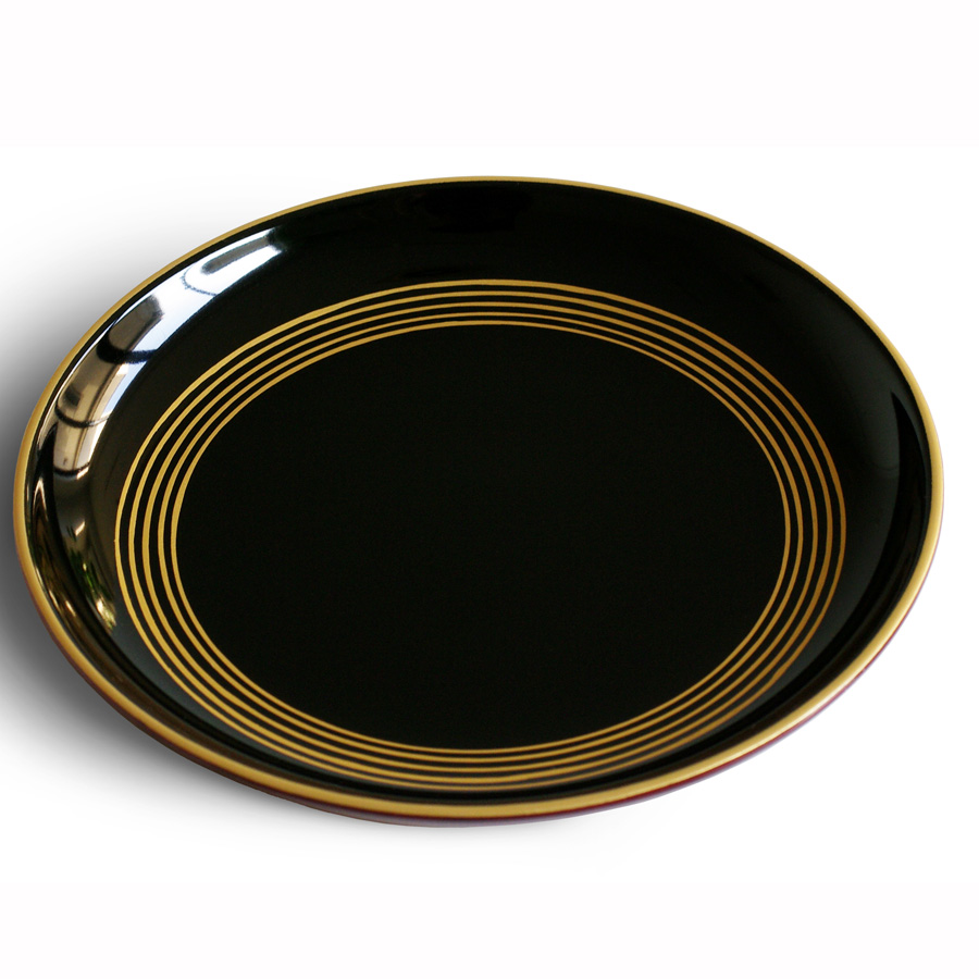 KINSEN ソーサー isukeブランド 漆塗りの皿 漆器の井助