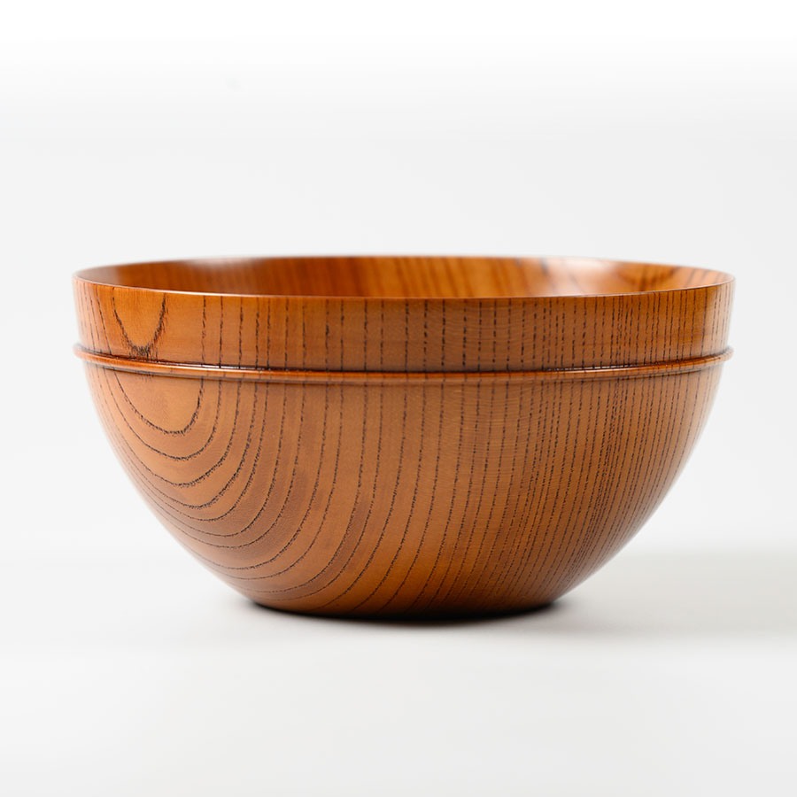 MOKU ボウル D 拭き漆 ｜木製の大鉢 サラダボウル どんぶり 麺鉢 漆器