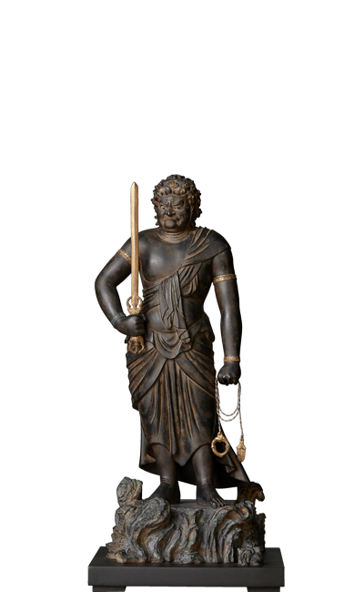 Amazon.co.jp: 修縁堂仏教美術品 大迫力 不動明王 立像 不動明王