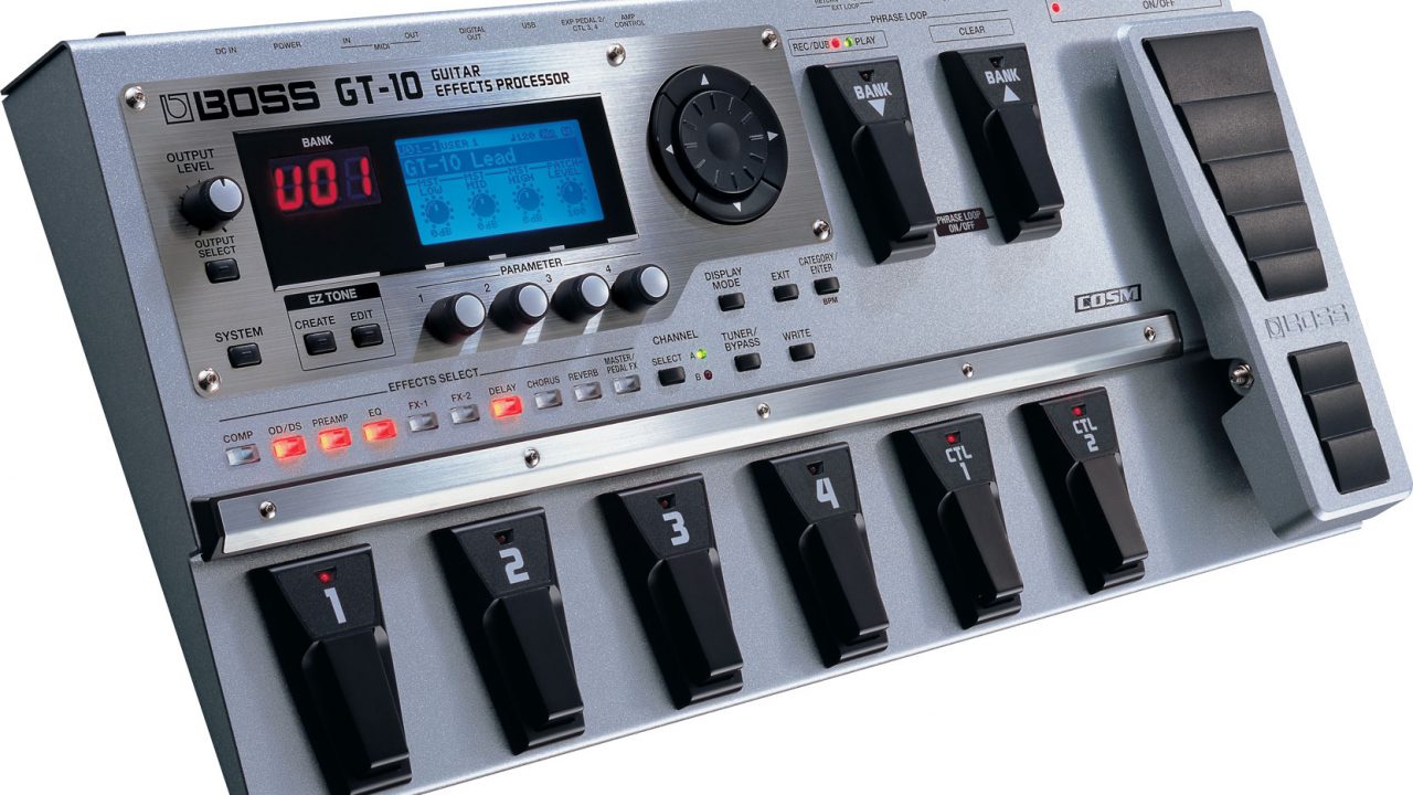 BOSS GT-10 マルチエフェクター 動作OK！外観錆あり BOSS GT-10 マルチ