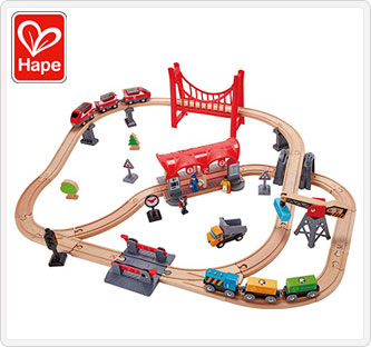 JALとっておきの逸品｜〔Hape〕さかみちシティレールセット: 大丸松坂屋