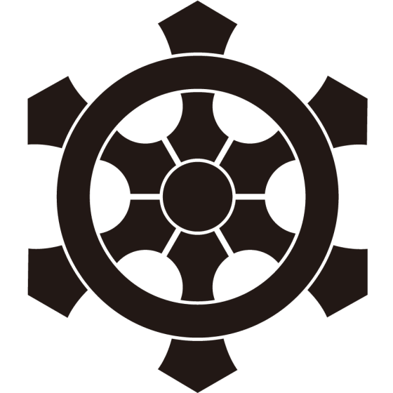 変り六つ輪宝紋（かわりむつりんぽう）：家紋のいろは