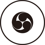 江戸 馬飾り 真鍮 家紋 杏葉(ぎょうよう) 右三つ巴紋 家紋ステッカー