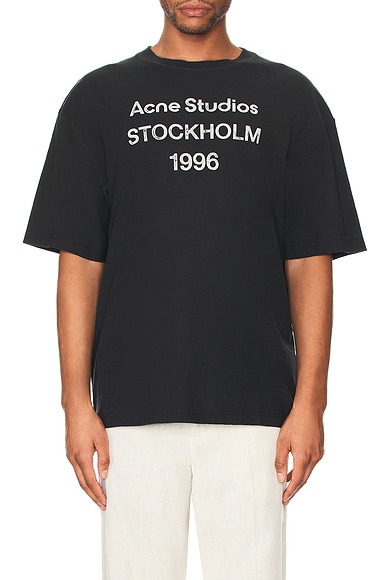 Acne Studios Exford U 1996 T-shirt in Faded Black | FWRD