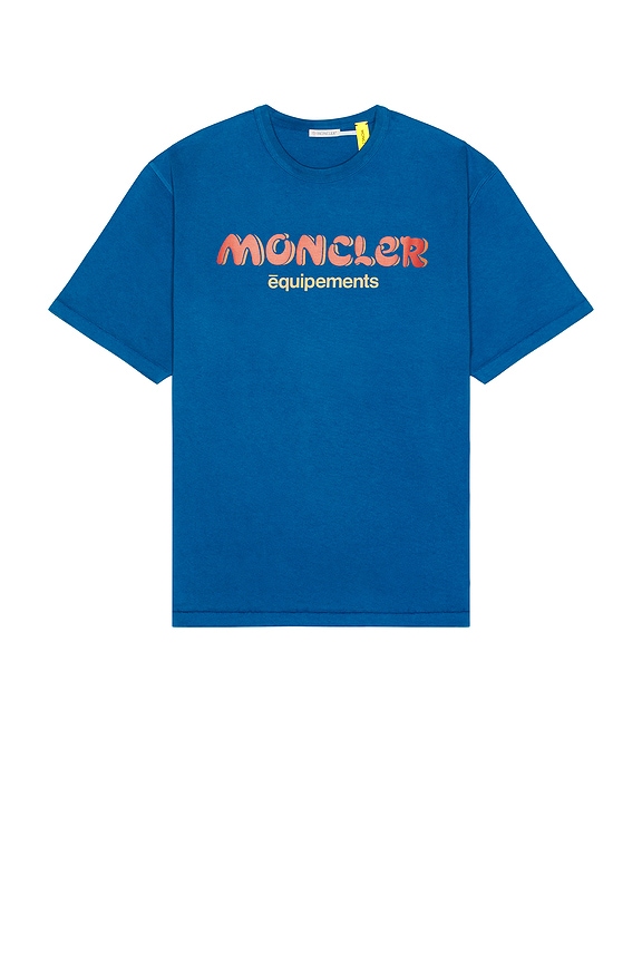 Moncler Genius x Palm Angels Palm T-Shirt in Blue | FWRD