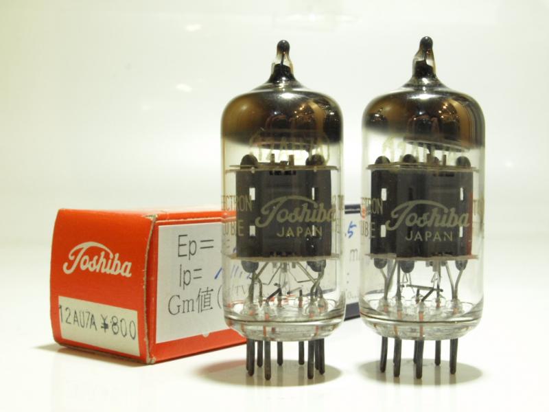 東芝HiFi12AU7A1本 RCA12AU7A 2本 松下12AU7A 2本 東芝HiFi12AU7A1本