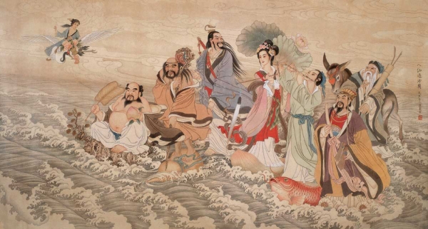 道教の神 老子 掛軸 道教の神 老子 掛軸 道教の神 老子 掛軸