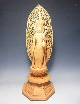 ◇葉森祥 仏教美術 国宝 十一面観音像 置物 仏像 06317 葉森祥『国宝十一面