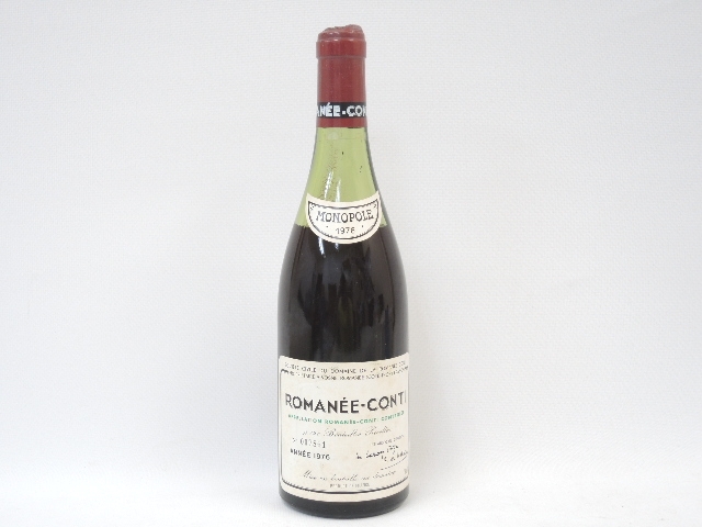 空瓶1976年DRCフィーヌドブルゴーニュ （ドメーヌ・ド・ラ・ロマネ