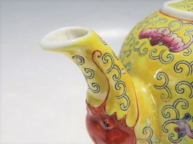 景徳鎮の甕】 粉彩色絵・鴛花文尽し 清朝期 骨董古玩 M0317E 景徳鎮の