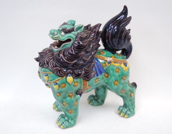 骨董市Y 九谷焼 徳田八十吉 午 馬 フィギュリン 置物 共箱 文化勲章