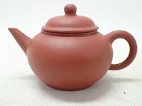 中国荊渓恵孟臣製 紫砂朱泥漢詩竹文急須茶壷MR5858