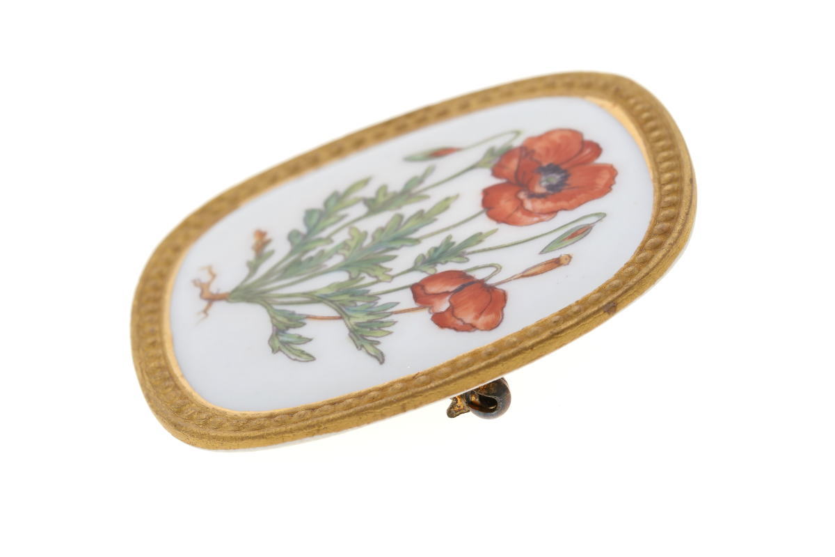 アラン ロイヤルコペンハーゲン フローラダニカ ブローチ ロイヤル