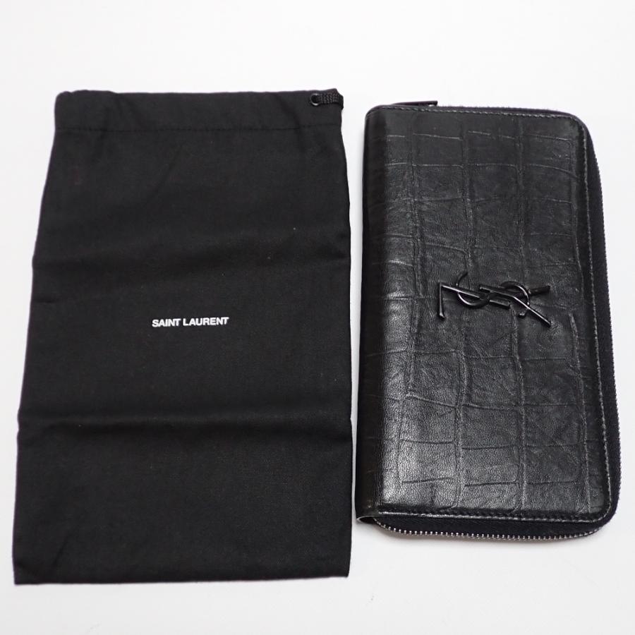 SAINT LAURENT 【SAINT PARIS】サンローラン パリ YSL クロコ型押し