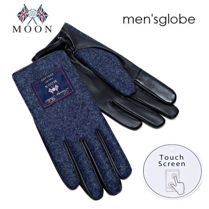 KURODA（クロダ） メンズ手袋 タッチパネル スマホ対応 手袋 ネイビー