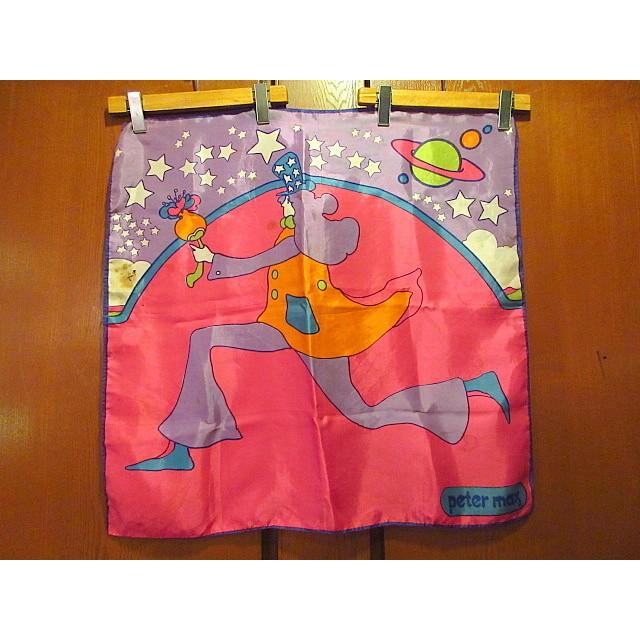 ビンテージ70's☆PETER MAXスカーフ☆191201f6-scf古着ファッション